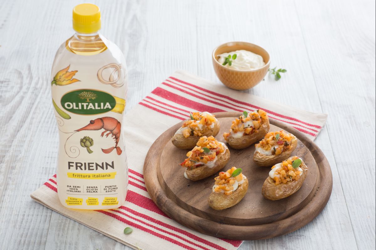 Barquinhos de batata e queijo cremoso