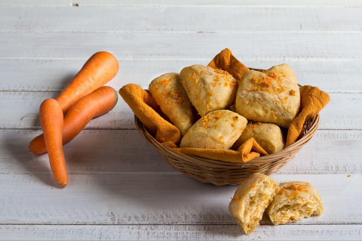 Pãezinhos de cenoura