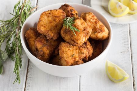 Coelho frito com ervas