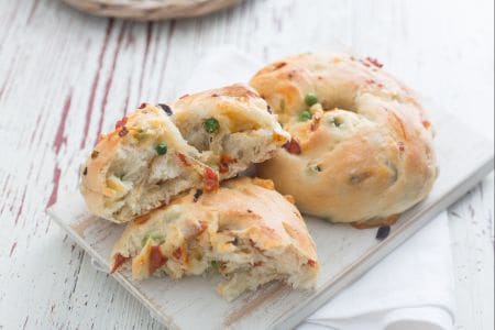 Rosquinhas salgadas saborosas