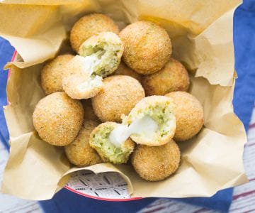 Bolinho de batata e abobrinha cremoso