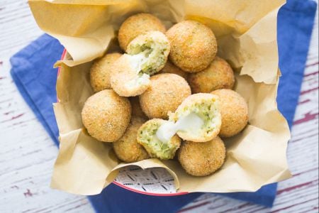 Bolinho de batata e abobrinha cremoso