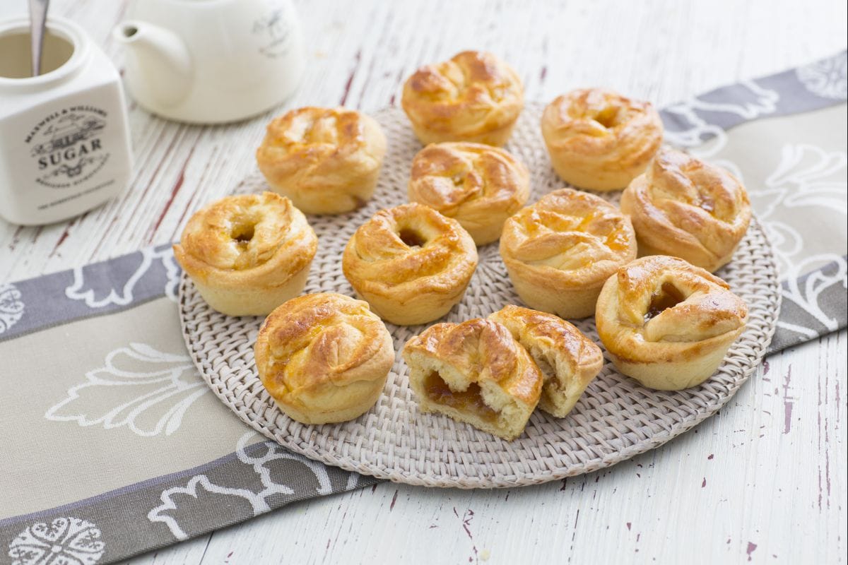 Rosinhas de pão brioche