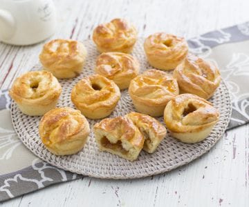 Rosinhas de pão brioche