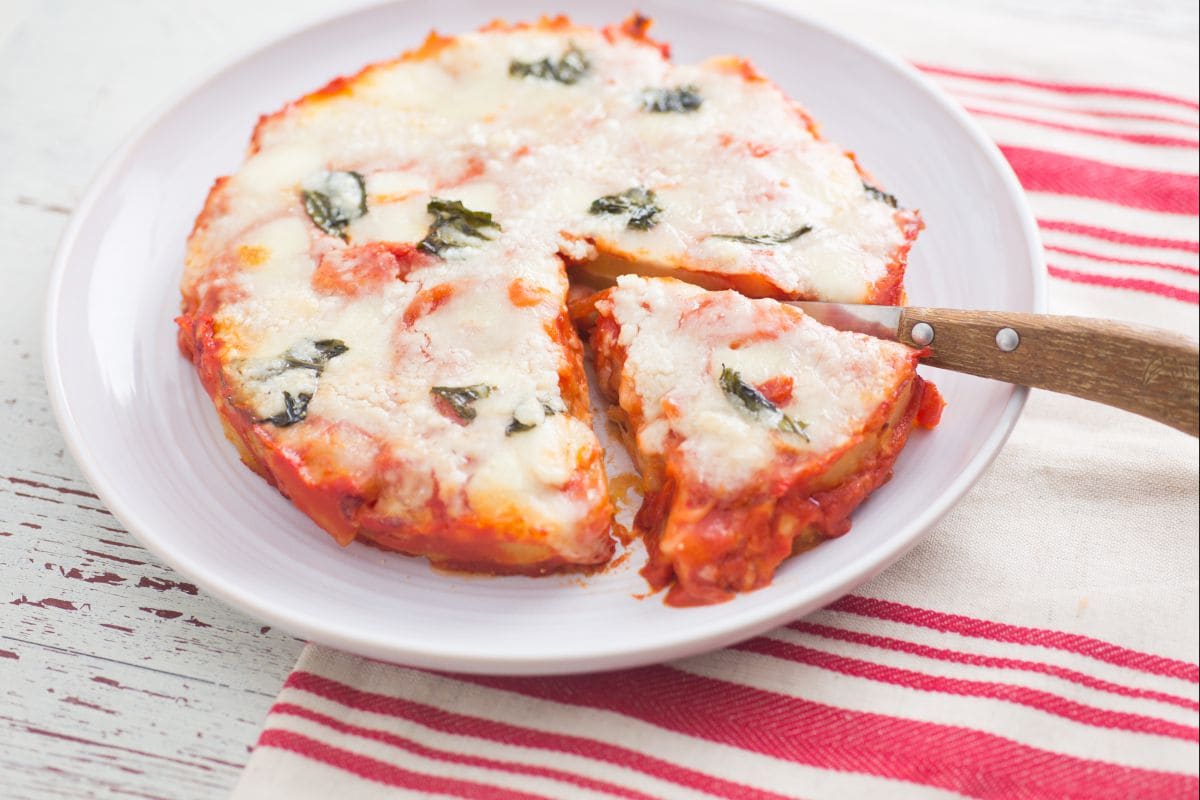 Tortinha de batata à pizzaiola