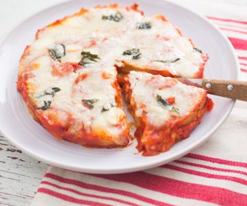 Tortinha de batata à pizzaiola