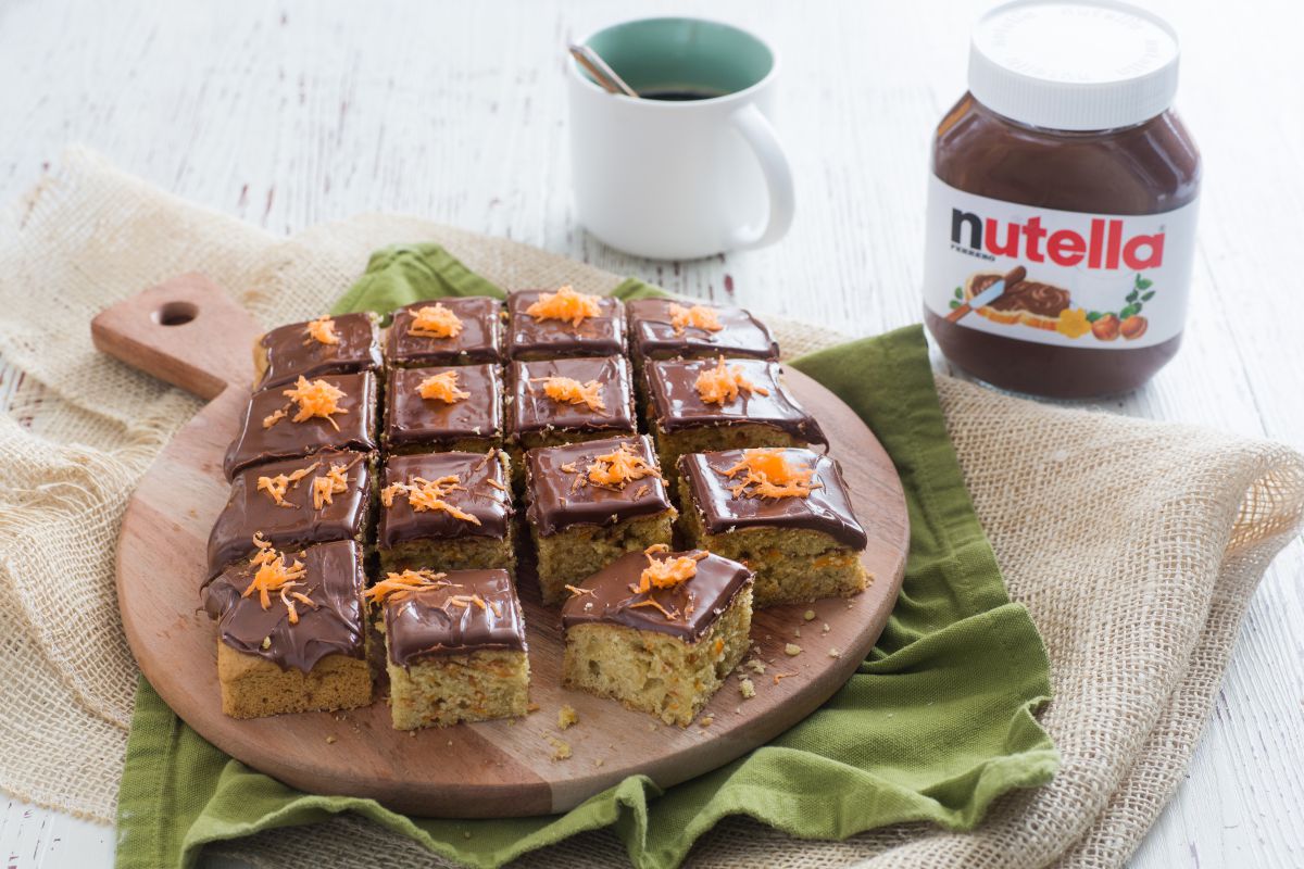 Bolo de cenoura com Nutella®