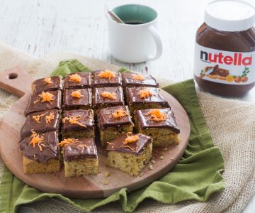 Bolo de cenoura com Nutella®
