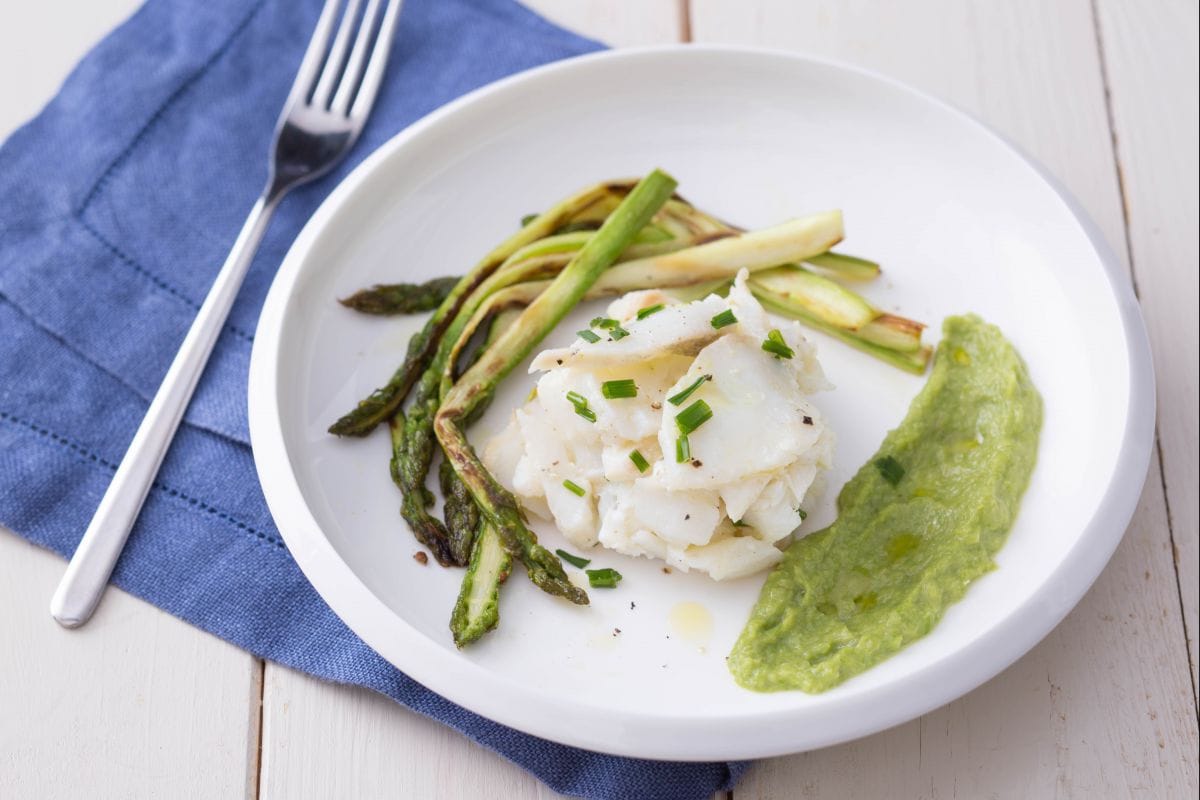 Bacalhau com aspargos