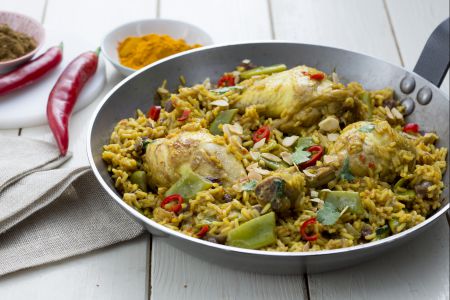One-pot de frango biryani