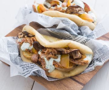 Pita com cordeiro