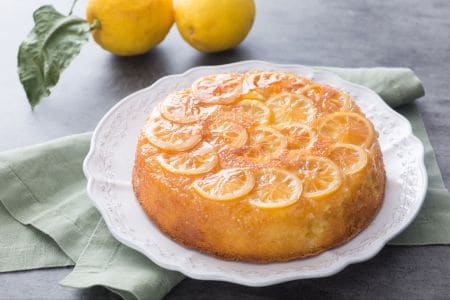Torta invertida de limão