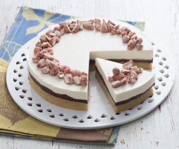 Torta de chá verde e chocolate