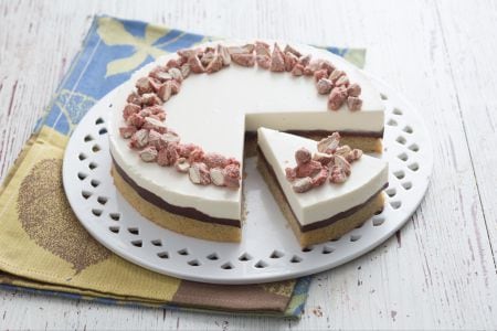 Torta de chá verde e chocolate
