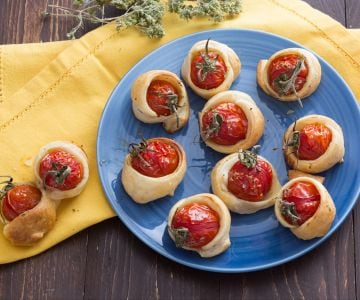 Tomatinhos na crosta