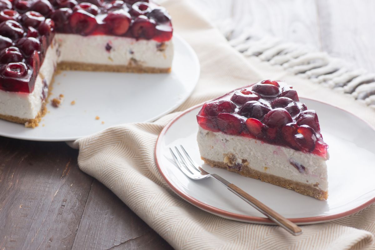 Cheesecake de cerejas