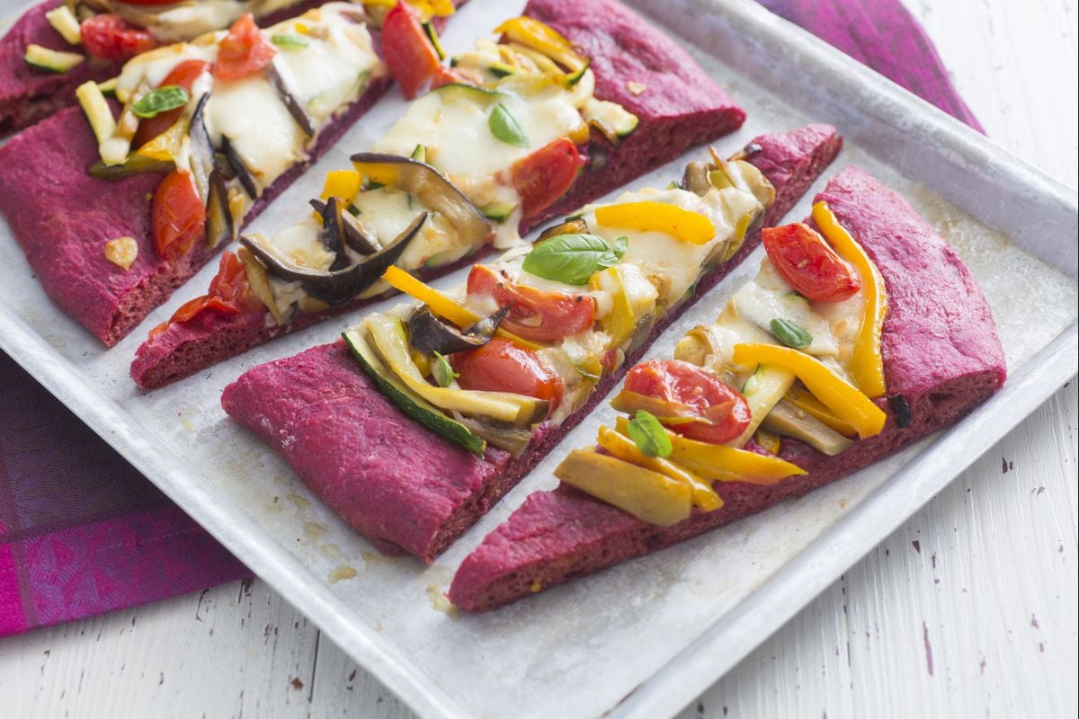 Pizza de beterraba