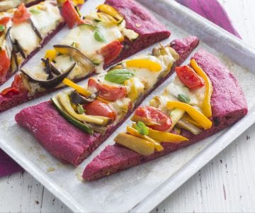 Pizza de beterraba