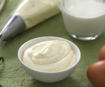 Creme diplomata sem gelatina