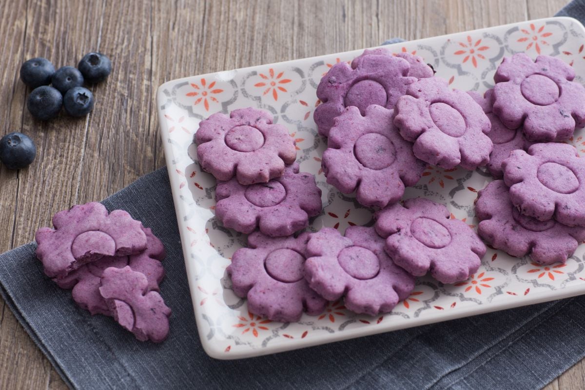 Biscoitos de mirtilo
