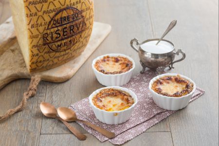 Crème brûlée com Grana Padano