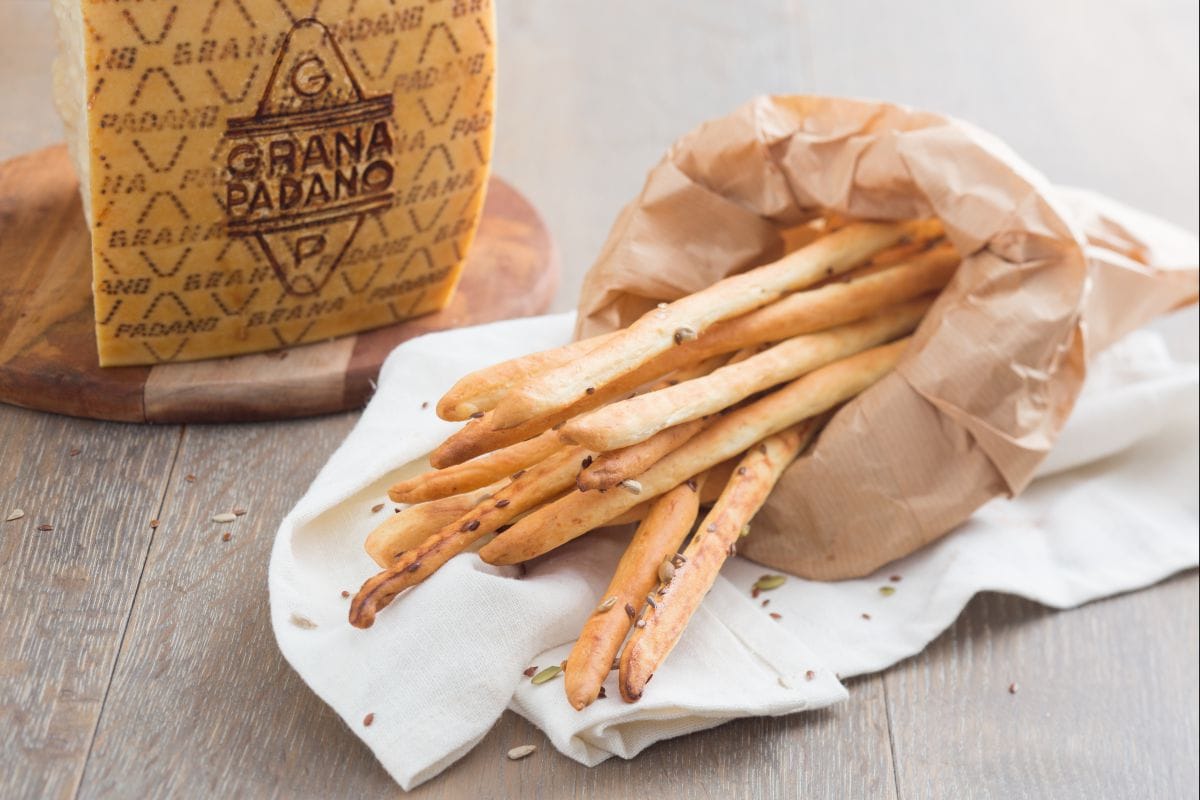 Grissini com Grana Padano