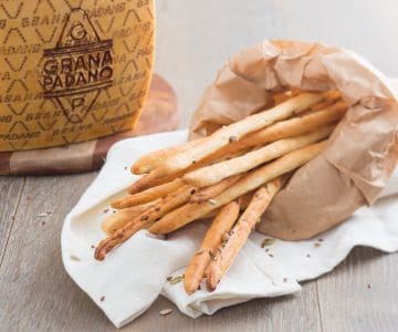 Grissini com Grana Padano