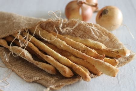 Grissini com fermento natural