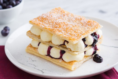 Mil-folhas de mirtilo