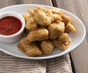 Alcachofras fritas na massa