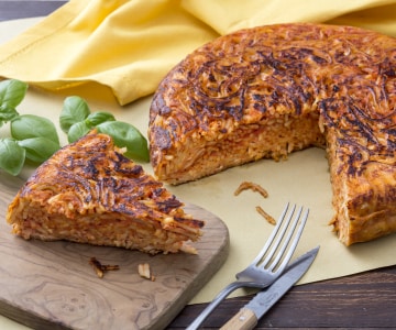 Frittata de espaguete à napolitana