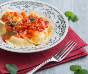 Ravioli de ricota sardos