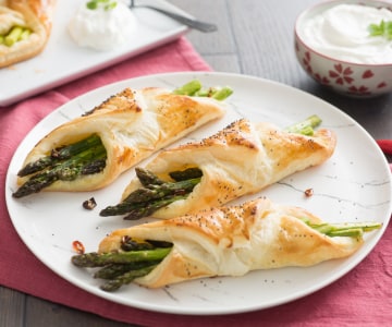 Trouxinhas de aspargos