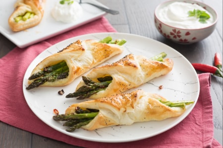 Trouxinhas de aspargos