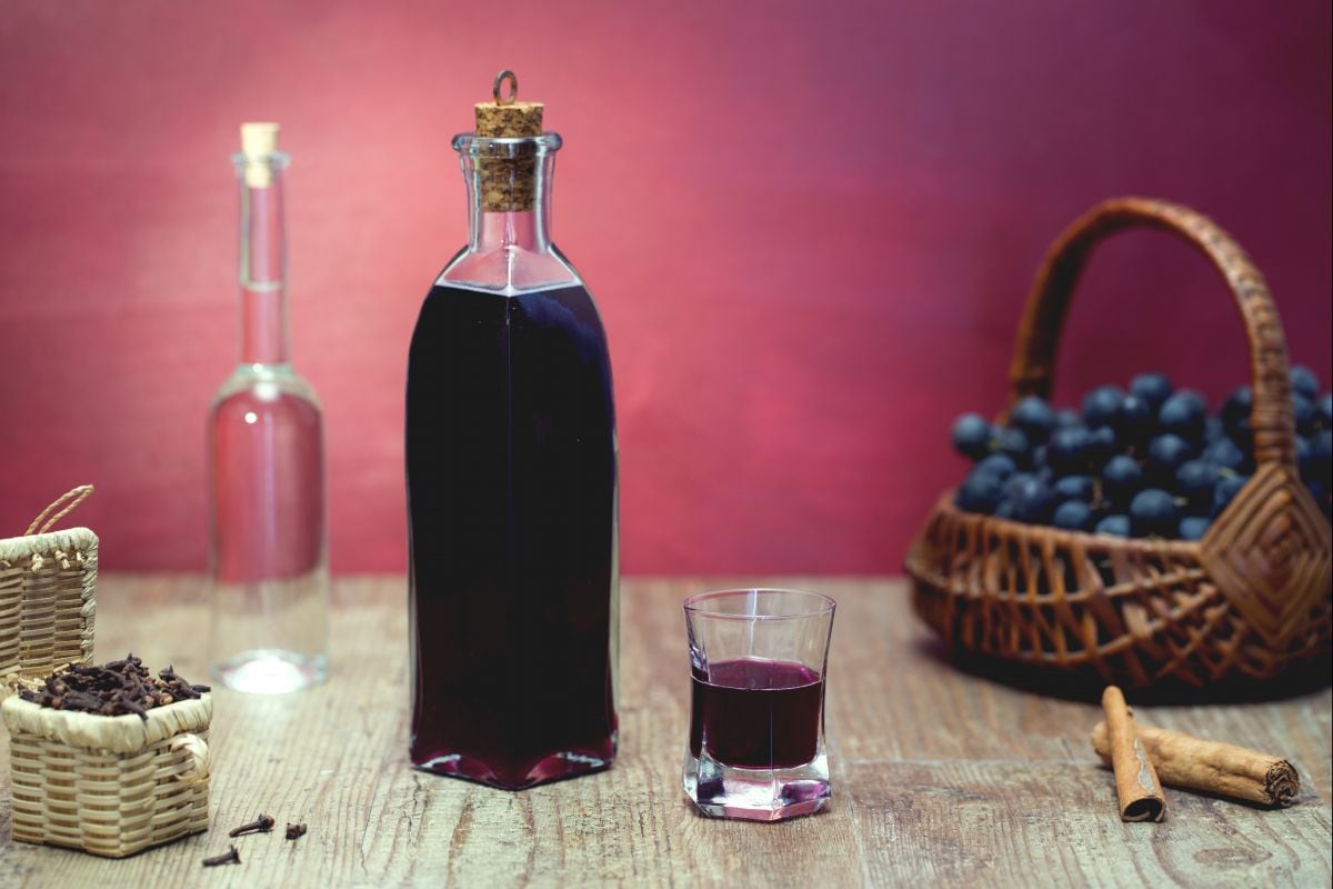 Licor de uva morango