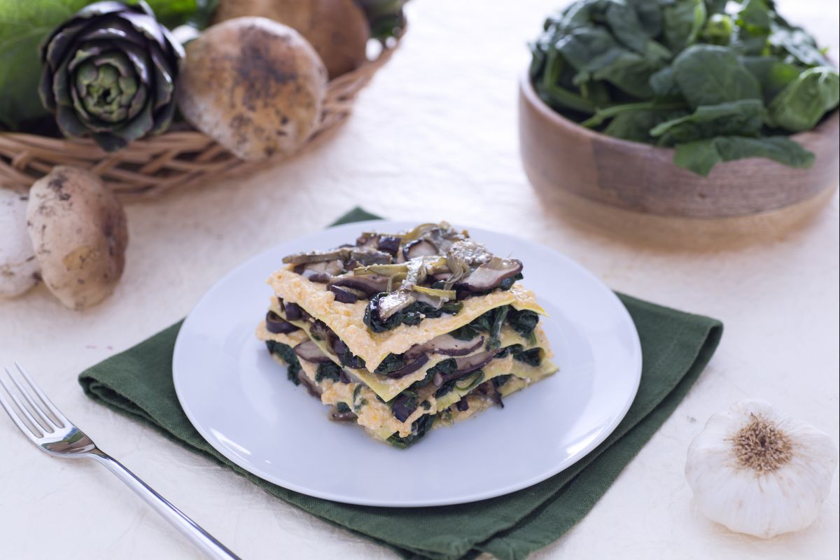 Lasanha com 5 vegetais