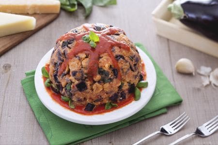 Zuccotto de berinjela