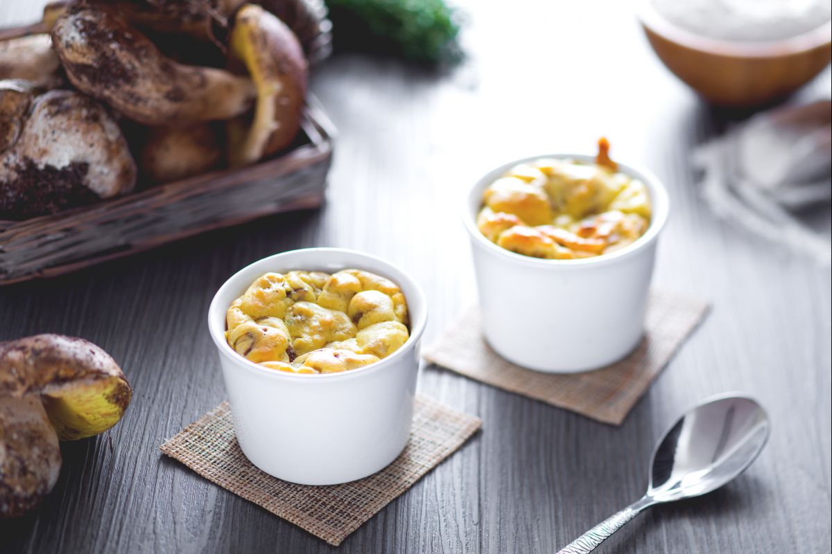 Soufflé de cogumelos