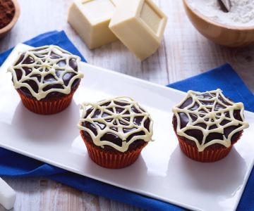 Cupcake teia de aranha