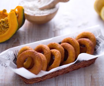 Rosquinhas de abóbora e canela