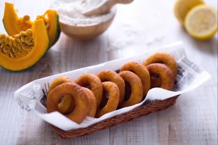 Rosquinhas de abóbora e canela