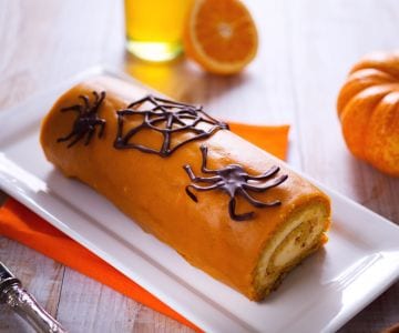 Rocambole doce de Halloween