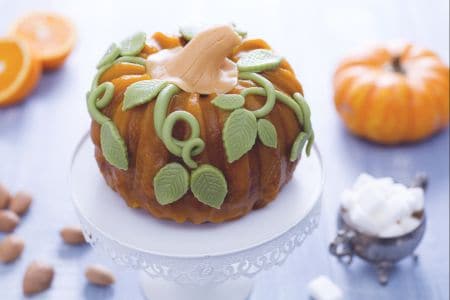 Bolo de Abóbora de Halloween