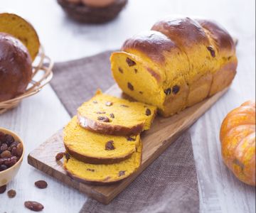 Pão brioche de abóbora