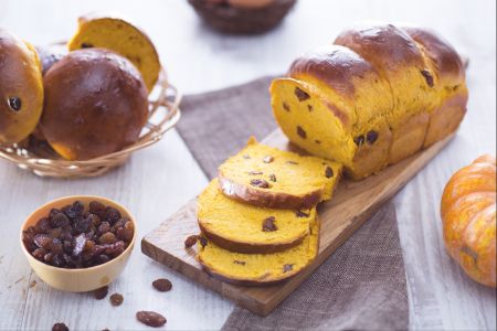 Pão brioche de abóbora