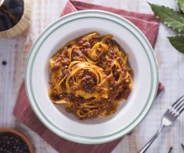 Pappardelle ao ragù de veado