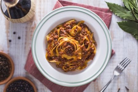 Pappardelle ao ragù de veado