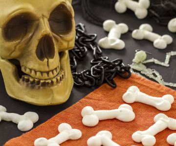 Ossos de merengue para Halloween