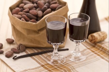 Creme de cacau e baunilha