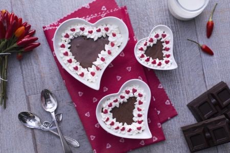 Mousse de chocolate e pimenta